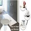 Shower Drain Cover – Chrome, 90mm/115mm, Modern ABS Plastic & Metal, Removable Top, Fast Flow Replacement For UK Shower Trays