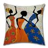 Abstract Painting Africa Cus On Cover African Woman Home Decor Pillow Case Gallery Exotic Ethnic Stye Linen Cus On Cover