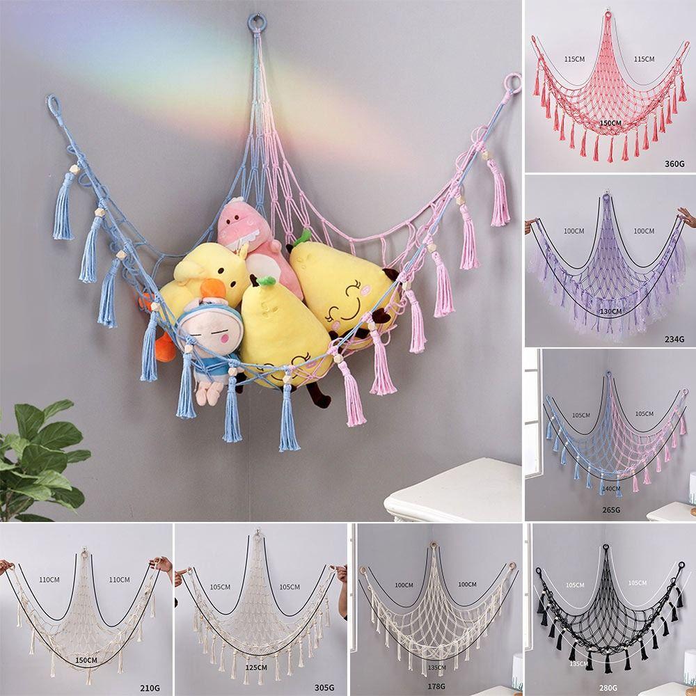 

Hand-woven Toy Hammocks Triangular Shape Triangle Toy Net Decoration Mesh Hammock 4