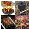 Folding BBQ Grill Stainless Steel BBQ Grill Mini Pocket BBQ Grill Portable Camping Grill Barbecue Accessories for Home Park