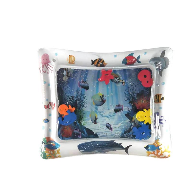 AMZ Children s Water Mat Inflatable Splash Mat Marine Life Floor Mat Ice Mat Baby PVC Inflatable Splash Fun Water Mat