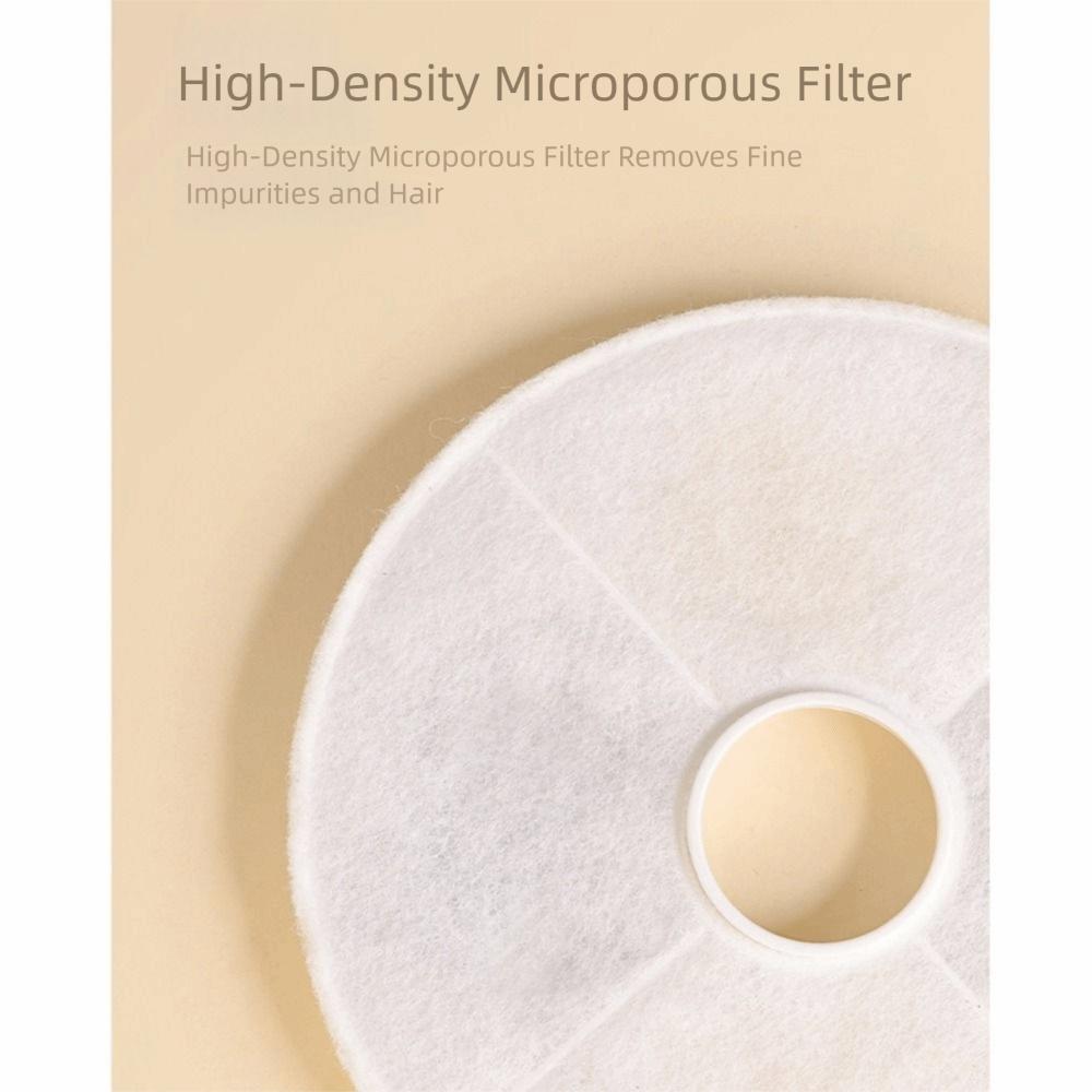 2Pcs 10L Capacity Pet Automatic Dispenser Carbon Filter Drinking Fountain Filter Replacement  Indoor