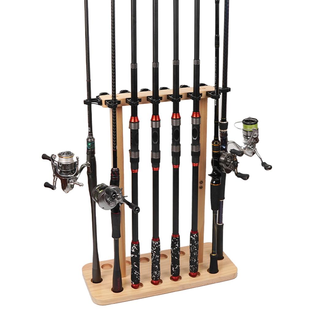 Gulvstativ Fiskestangstativ Vertikal Oppbevaringsholder Fiskestangstativ Holder 8/14 Stenger Fiskeutstyr Utstyr Organiserer