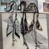 Bohemian Ethnic Silk Scarf Belt for Women - Decorative Waist Chain Accessory