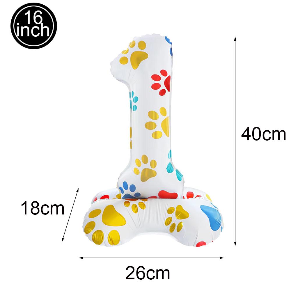 

Dog Birthday Party Decoration Puppy Happy Birthday Banner Bone Paw Print Balloons for Kids Puppy Dog 4th Birthday Party Supplies