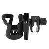 Stroller Cup Holder Multifunctional 360 Degree Rotation Design Stroller Cup Holder with Phone Holder Black