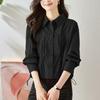 Drawstring Lapel Shirt Women's Autumn New Fashion Versatile Casual Foreign Style Shirt Jacket