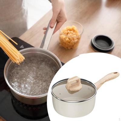 Lattiera Scaldaburro Pentola da Cucina Manico Antiscottatura Pentolino per Colazione per Neonati Casseruola Piccola per Appartamento