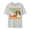 Best Beagle Dad Ever Gift From Daughter And Son Funny Beagle Tshirt Unisexs Top Tshirts Custom Tops Shirts Cotton Fashionable