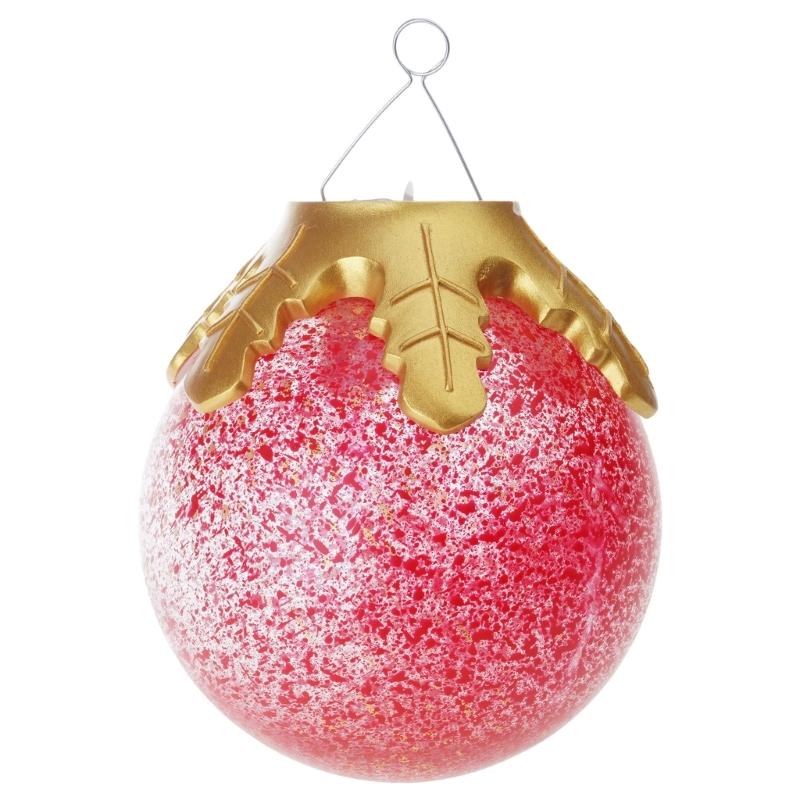 Polyethylene Glycolbattery Operated Shatterproof Plastic Christmas Ornament PEG Texture for Table Festival Decors