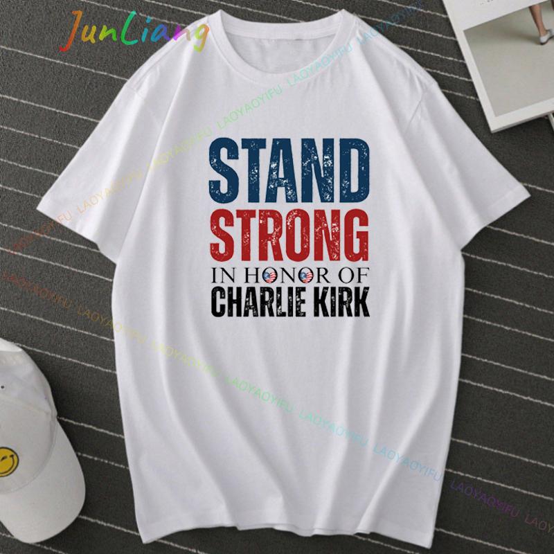 Charlie Kirk Freedom Shirt Human Rights Funny Political Protest Tshirt Classics Shortsleeve Tops Unisex Streetwear Tshirts