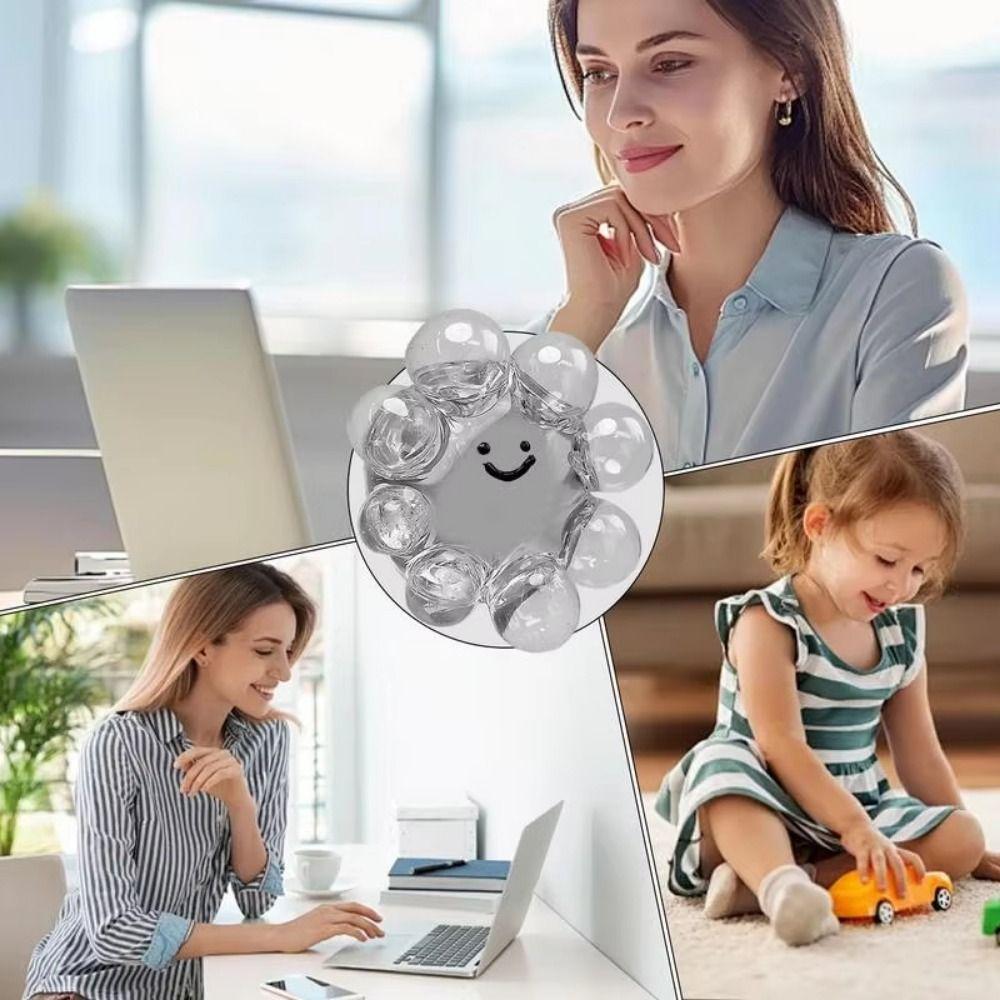 2pcs Transparent Water Ball Pinching Toy Squeezing Acne Bubble Octopus Pinching Toy  Kids Toys