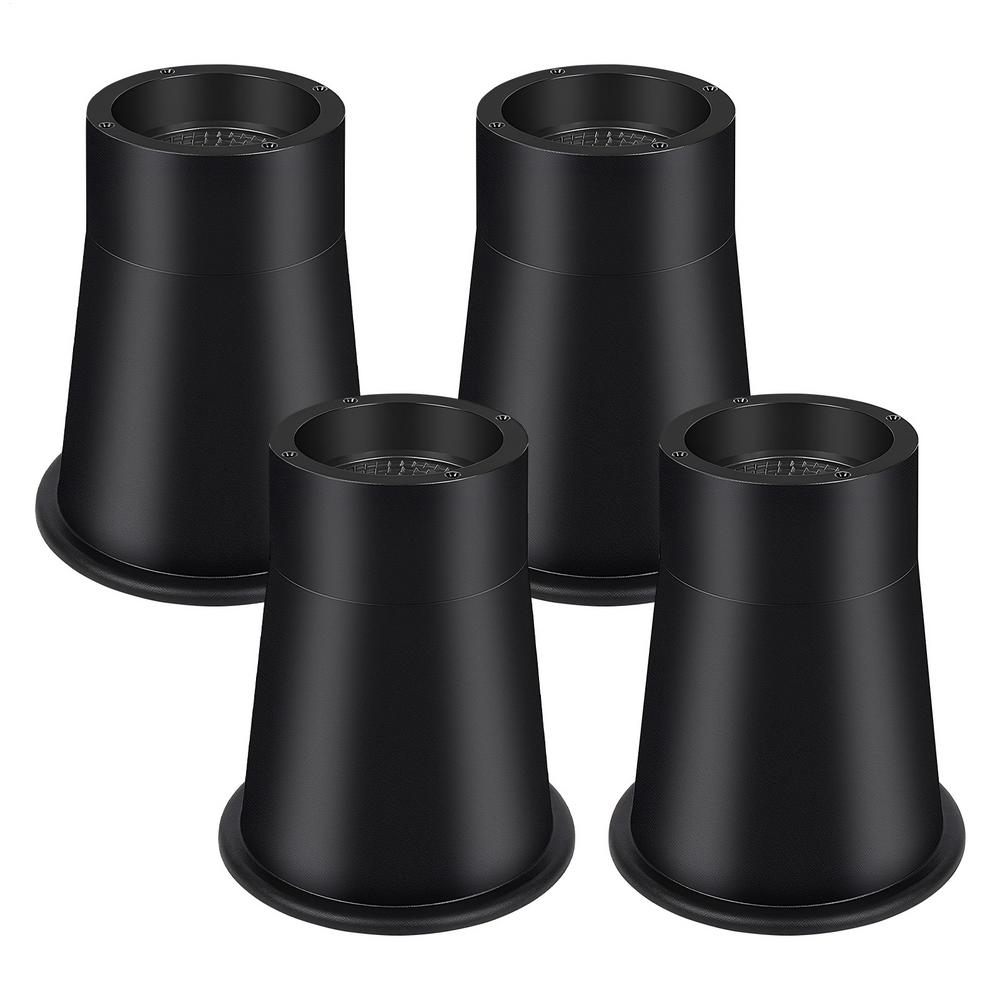 

4Pcs Furniture Riser Round Rubber Sofa Riser Adjustable Bed Leg Extender Stand Heavy Duty Bed Lifts Risers For Bed Chair Leg