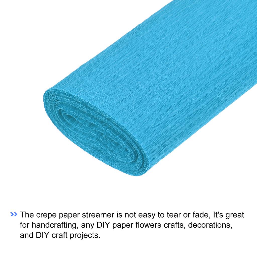 2pcs Crepe Paper Roll 8.2ft Long 10 Inch Wide for Wedding Ceremony Various Large Festivals Decoration