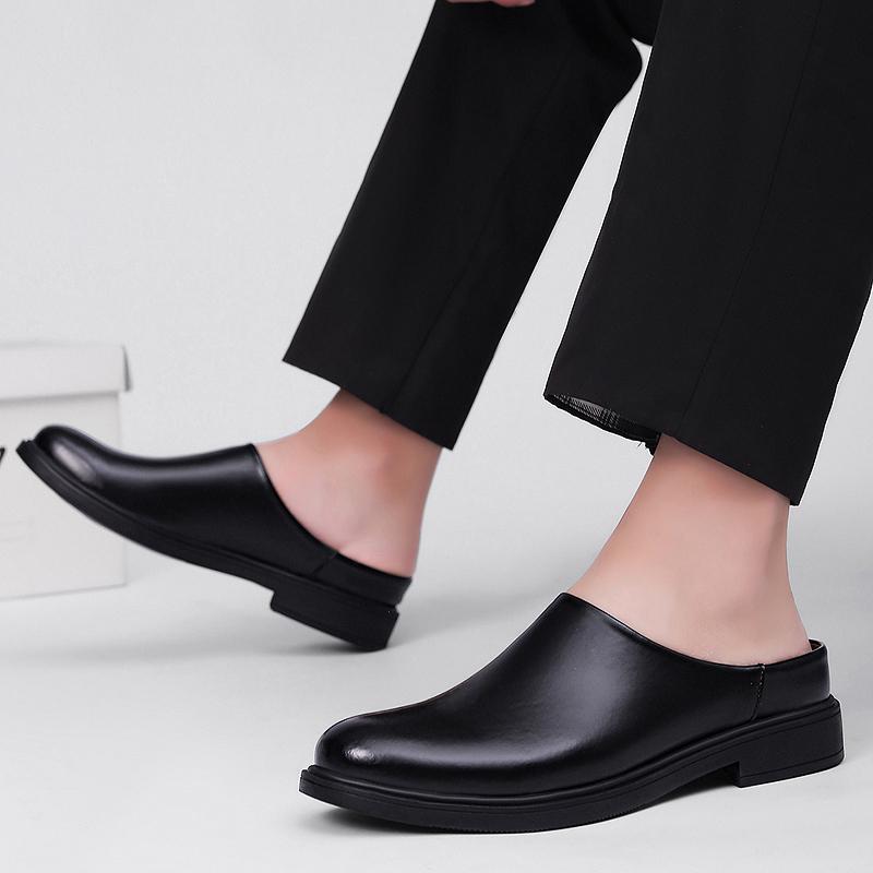 Sommer Herren Halbschuhe Luxus Rindsleder Herren Fahrerschuhe Outdoor Sandalen Mules Mokassins Atmungsaktive Penny Loafer
