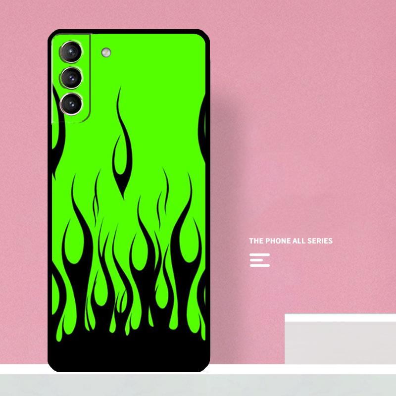 Blue Red Flame Fire Phone Case For Samsung Galaxy S26 S23 Ultra S20 S21 S22 S24 S25 Plus S10 S25 FE Cover Coque