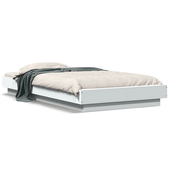 VidaXL Bed Frames White 90x200 Cm Engineered Wood, Bedroom Furniture, Bed Base, Pallet Bed, Bed, Bed 3281210