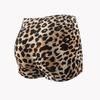 Women's European Size Leopard Print Yoga Boxer Briefs - No Roll, Stretchy & Breathable
