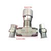 Two Way Throttle Valves 3/8Inch Bidirectional Hydraulic Restrictor Valves For Fluid Gas Oil Systems Easy to Install