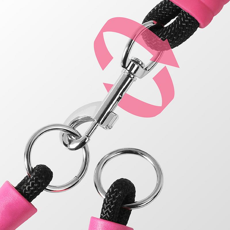 Dog Rope Two Dog Rope Pet Strap Adjustable Length Animals Safety Equipment Anti-Twist For Camping Hiking Beach Backyard Running