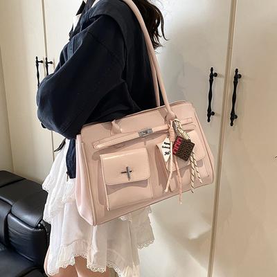 Bolso de Gran Capacidad para Mujer Nuevo de Moda Versátil Hombro Axila Bolso Tote para Mujer para Ir al Trabajo