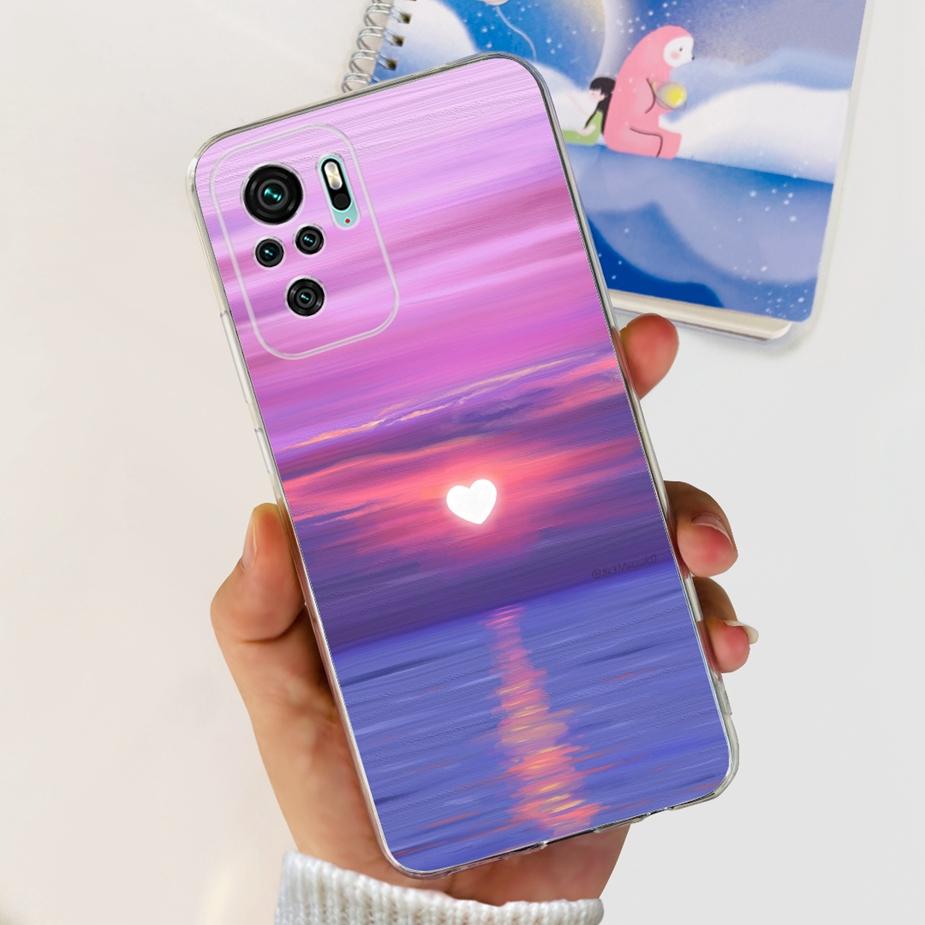 For Xiaomi Redmi Note 10 4G Case Redmi Note 10S Luxury Painted Cover Cases For Xiaomi Redmi Note 10 Pro Max Note10 S Soft Fundas