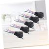 SWOOMEY 5 Pcs Car Relay Pin with Connector Relay Socket Black High Definition