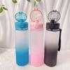 500ml Sports Water Bottle Portable Gym Travel Colorful Leakproof Drinking Bottle Portable Water Bottle for Outdoor Fitness
