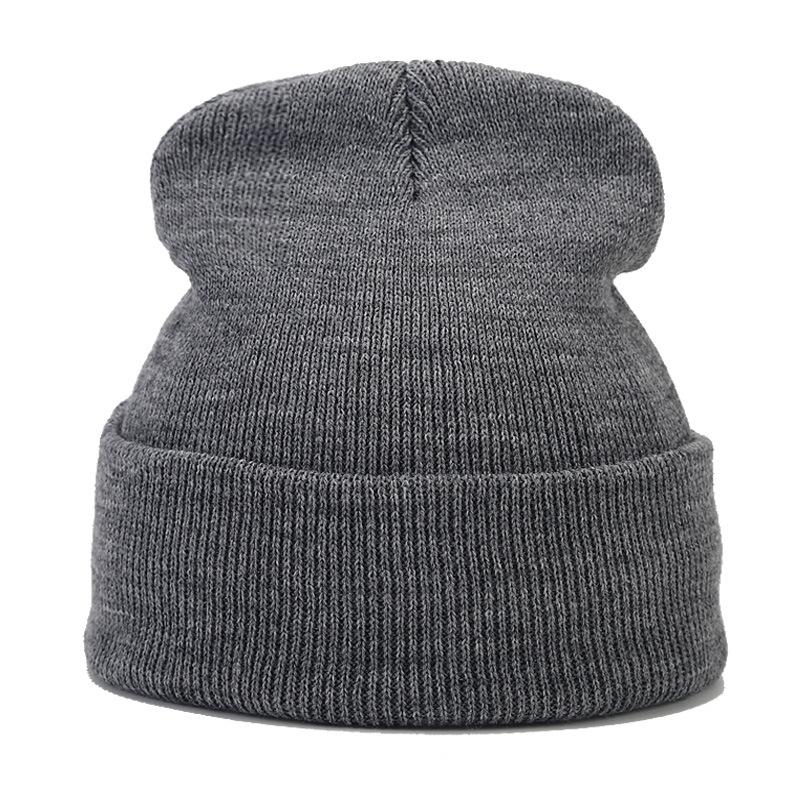 Strickmützen, Damenhüte, Einfarbige Hüte, Herbst- und Winterhüte, Glatt gestrickte Mützen, Bommelmützen, Herrenhüte, Outdoor-Hüte, Kalte Hüte, Warme Hüte