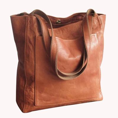 Women's Large Capacity Tote Bag Single Shoulder Handbag Soft Leather Bag
