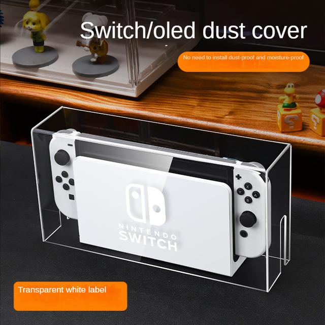 Dust Cover Luminous Base Box For Nintendo Switch/OLED Switched Acrylic Host Shell Oled Protective Sleeve
