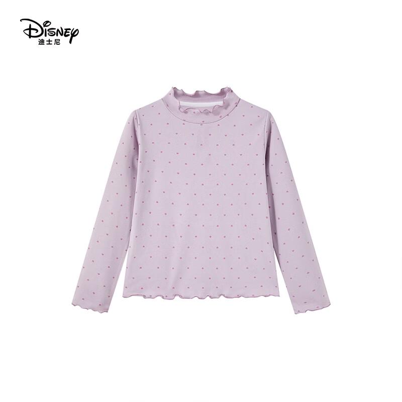 Disney Girls' Ruffled Mock Neck Long Sleeve Base Layer