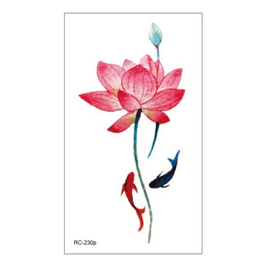 Waterproof Long-lasting Cute Peacock Feather Temporary Tattoo Stickers for Women