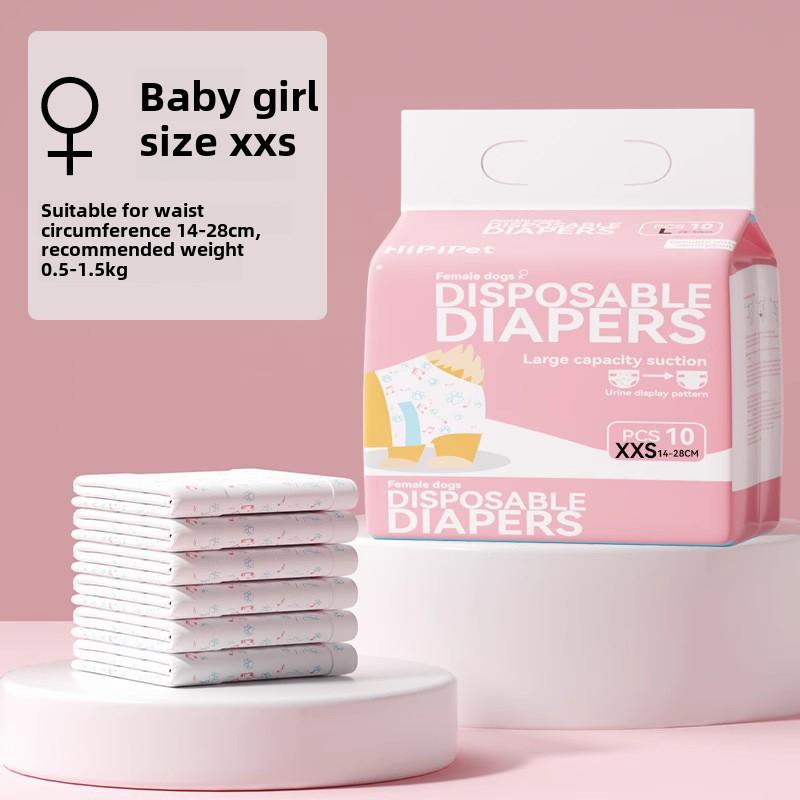 Cross-border Diapers Dog Physiological Pants Female Dog Aunt Towel Male Dog Diaper Pet Disposable Diapers