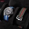 Nylon Canvas Strap 20mm 22mm for Tudor Hook Loop Textile Watch Band for Seiko for Omega Men‘s Military Sports Wristband Bracelet