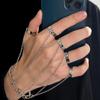 Trendy European & American Punk Disco Chain Ring - Creative Open One-Piece Index Finger Design