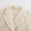 Thickened Mid-length Lamb Wool Jacket for Women In Autumn and Winter New Style Suit Collar Warm Fur One-piece Coat