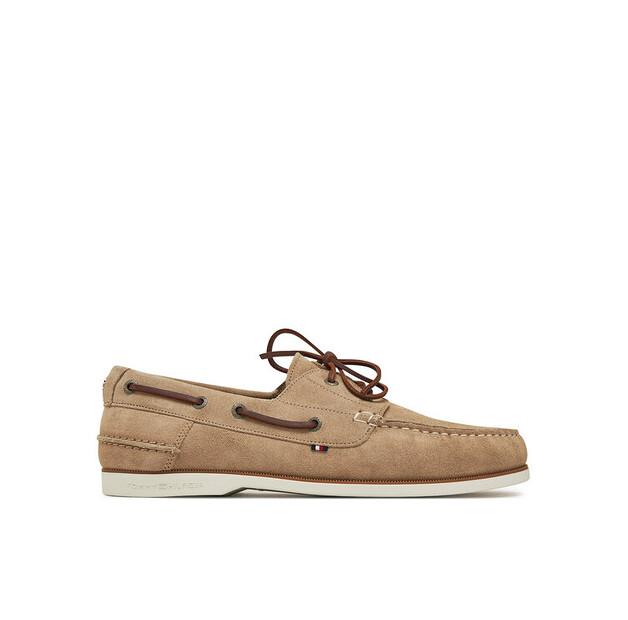 

Полуботинки Tommy Hilfiger Th Boat Shoe Core Suede FM0FM05387 бежевый 45
