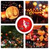 Mid-Autumn Paper Lanterns Folding Mid-Autumn Festival Paper Lantern Housewarming Scene Props To Experience Chinese Culture For