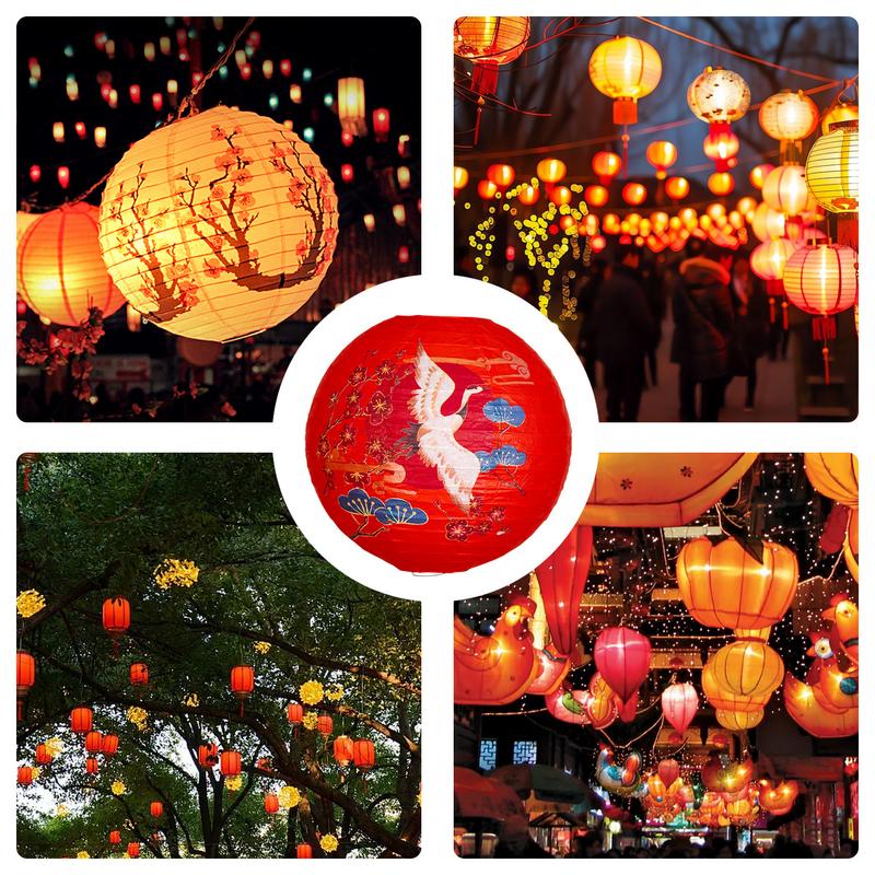 Mid-Autumn Paper Lanterns Folding Mid-Autumn Festival Paper Lantern Housewarming Scene Props To Experience Chinese Culture For