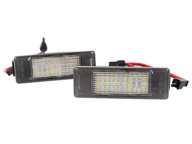 Nissan Juke NV200 Qashqai I II X-Trail T31 LED license plate lights 2 pcs set