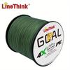 LineThink Wear-resistant 4-strand PE Braided Fishing Line, 500m/300m, Multi-filament Main Line
