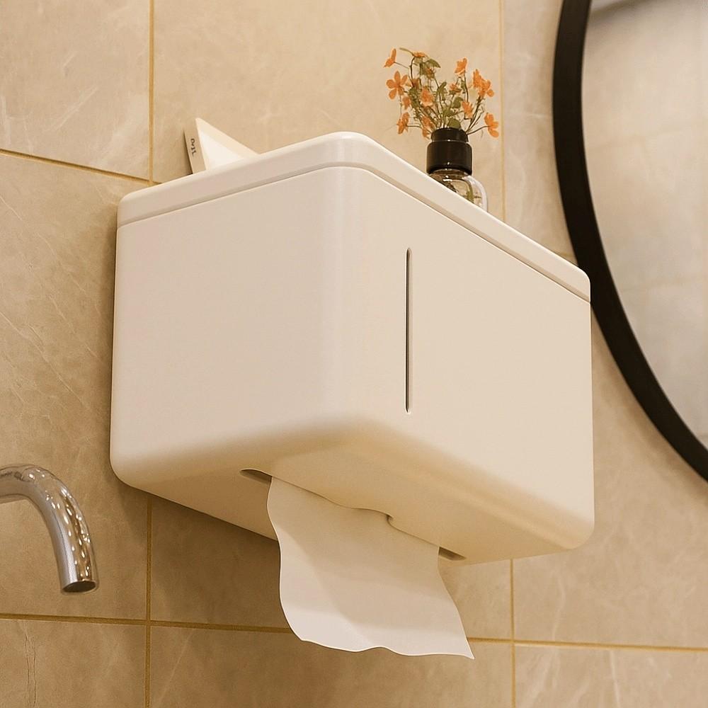 Removable Bathroom Tissue Holder Rustproof Napkin Box Toilet Paper Holder  Home Storage