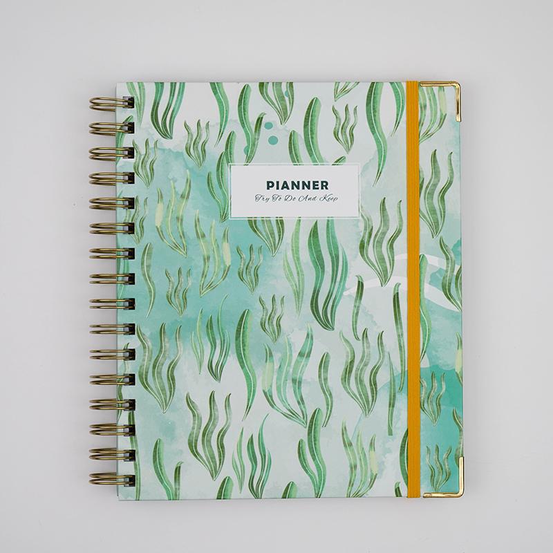AP 2025 Custom Printing Hardcover Teacher Plan Spiral Monthly Lesson Schedule Notebook Agenda Planner (as the picture,170x210mm&170x210mm)
