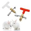 5 Sets Automatic Rabbits Drinker Nipple Plastic Rabbit Integrated Water Nozzle  Rodents Animals