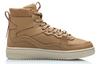 LiNing Qingchao Coverage Slip Resistant Cushioning Abrasion Resistant High Top Skateboard Shoes Men's Brown White AGCP215-3