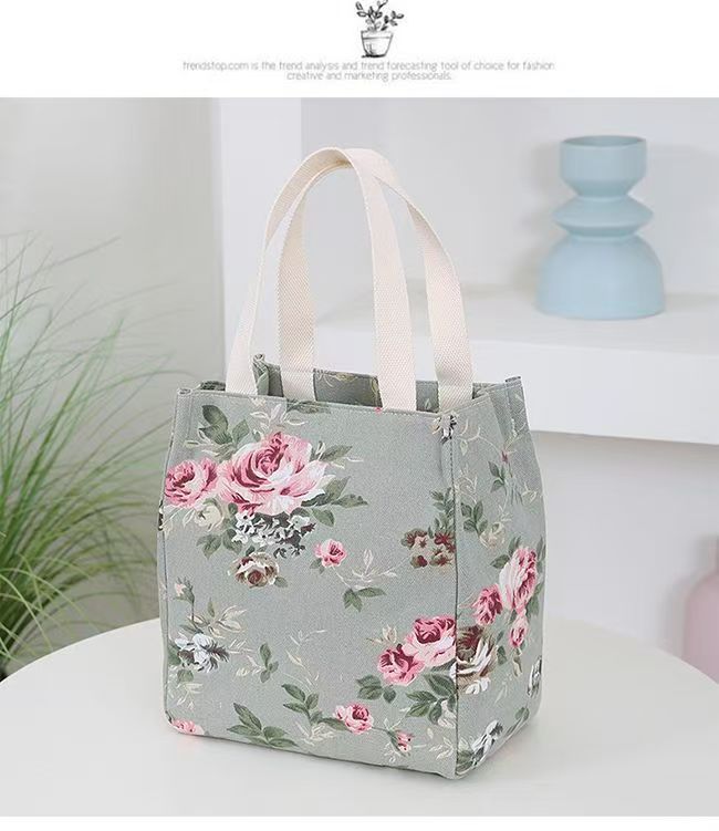 Large-capacity layer bento bag, casual office workers bring meals, portable lunch bags, and hand-carried lunch box bags.