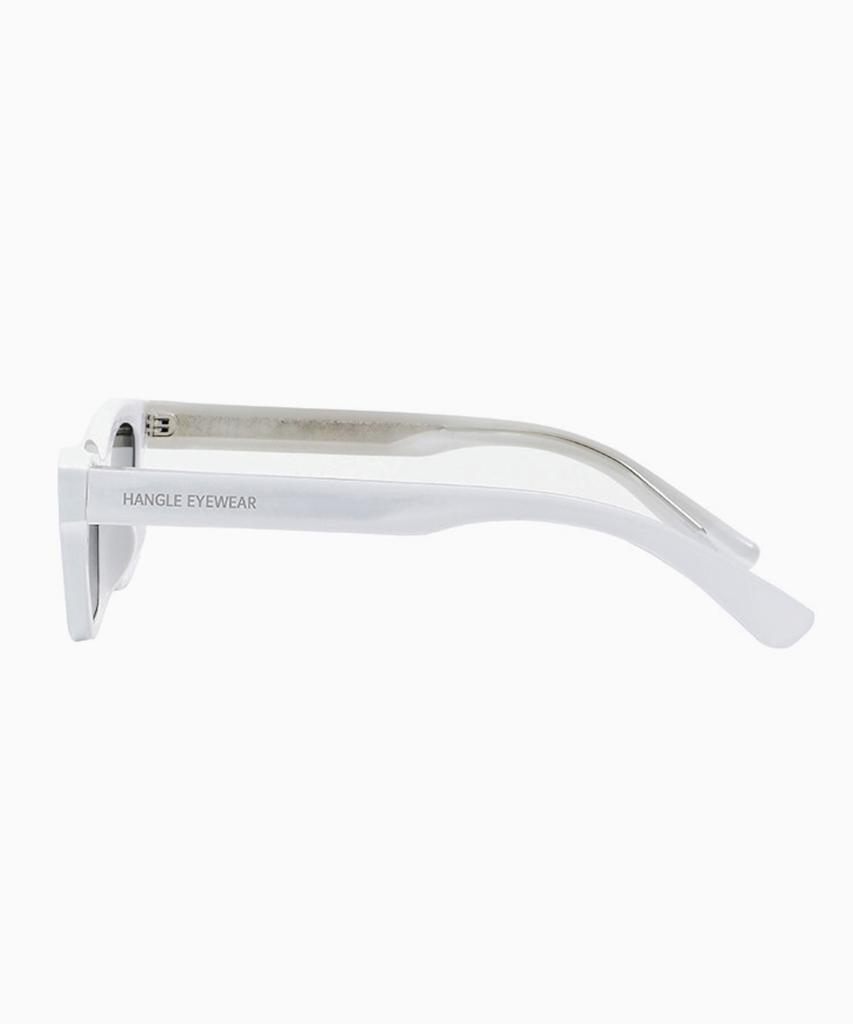 Hangeul Square Sunglasses White