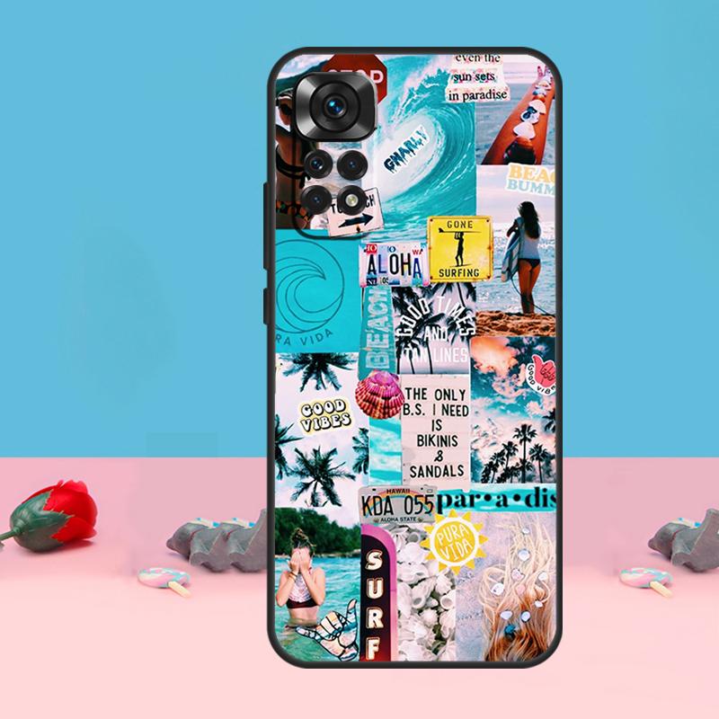 Surf Surfing Cover For Xiaomi Redmi Note 14 13 12 9 10 11 Pro 10S 11S 12S Case For Redmi 14C 10C 12C 13C