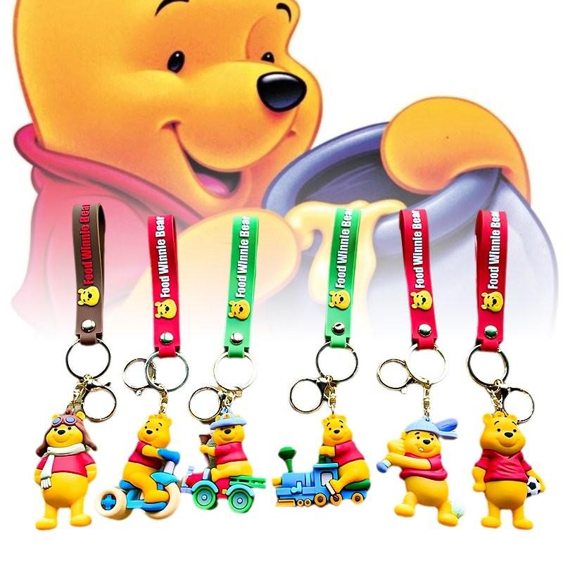 Cute Winnie The Pooh Keychain Adorable Cartoon Pvc Bag Charm Perfect Gift Idea